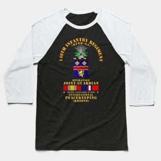 148th Infantry Regt  - Opn Joint Guardian  w Kosovo SVC Baseball T-Shirt